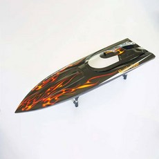 리모컨 스피드 보트 모델 가솔린 동력 경쟁 등급 선박 유리 섬유 선체, Red Flame
