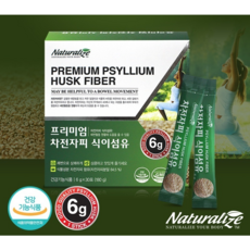 차전자피 식이섬유 식물성 차전자피분말 장건강유산균 악성변비 변제거제 6g x 30포