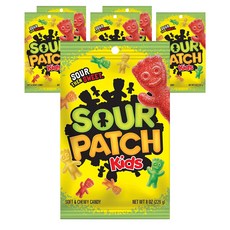 사우어가루
 사워패치 키즈 사우어 댄 스위트 소프트 앤 츄이 캔디 226g 신맛(Sour) 6개