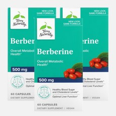 테리내추럴리 베르베린 메트엑스 500mg 60정 3개세트 Berberine MetX