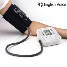 주방저울 Arm Aype Blackit 디지털 전자 혈압 모니터 음성 기능 BP 디스플레이 장치, 1개