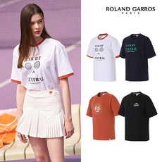 롤랑가로스티셔츠 롤랑가로스 23SS 캐주얼 반팔 티셔츠 4종세트 여성