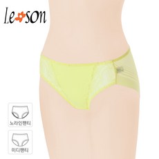 BYC [르송] 레이스 망사 노라인 여 미디 팬티 LMP5973