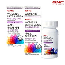 [GNC]우먼스울트라메가 원데일리 멀티비타민 앤 미네랄 (60정) 60일분x3병, 3개