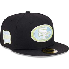 New Era 뉴에라 남성 블랙 샌프란시스코 49ers 멀티 59FIFTY 피티드 모자 675447 - 나이키귀달이모자