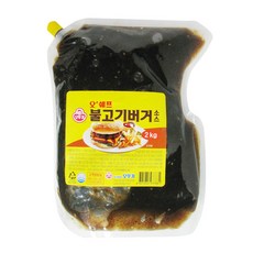 오쉐프 불고기버거소스_2kg(파우치), 1개, 2kg
