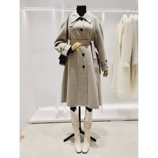 잇미샤 누빔싱글버튼 캐시미어 롱 코트(ITNCYHL130G)