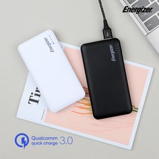 에너자이저 퀵차지 대용량 10000mAh 보조배터리, 화이트, UE10025QC