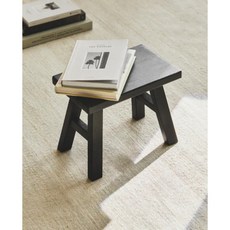 자라홈 작은 의자 높이 25cm 블랙 ZARAHOME SMALL STOOL