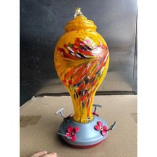 다채로운 벌새 먹이 공급기 손으로 날리는 유리 물 공급 장치 야외 앵무새 액세서리 1, T-3, 1개