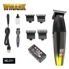 WMARK NG9003 고속 전문 헤어 클리퍼 마이크로 칩 마그네틱 모터 충전 스탠드 포함 10000RPM 9V 모터, 10) NG311 미국 플러그, 10) NG311 미국 플러그, 없음