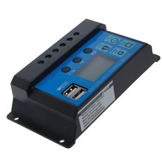 PWM 10/20/30A 듀얼 USB 태양 전지판 배터리 조절기 충전 컨트롤러 12/24V LC, 03 20A