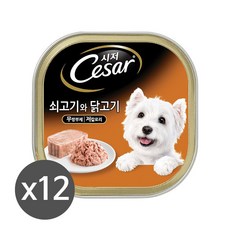 시저 쇠고기와 닭고기 캔, 12개