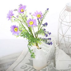 [천삼백케이] [마쉬매리골드] 고속터미널꽃시장 코스모스 믹스 44cm Part2 성묘조화, PURPLE (QW19054)