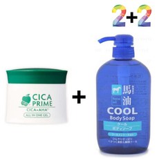 시카 흔적 크림 연고 앰플 재건 새살 새살크림 고영양크림 시카크림 지우개크림 속건조수분크림 얼굴탔을때, P쿠팡 시카프라임크림 2개_쿨바디워시(파랑) 2개, P쿠팡 본상품선택