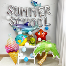 여름 풍선 여름성경학교 행사 포토존 풍선세트 1번 summer school