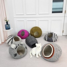  [바보사랑]고양이 숨숨집 터널 캣하우스 6종-휴플레인, 단품 