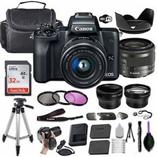 Canon EOS M50 Mirrorless Digital Camera (Black) w/EF-M 15-45mm/202131, 상세내용참조