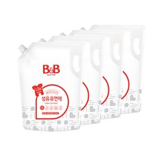 비앤비 섬유유연제 베르가못 & 그레이후르츠향 리필, 1.8L, 4개