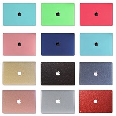 macbook pro air case 13inch 맥북 에어 프로 13인치 M1 투명 하드 케이스 커버 2018 2019 2020 M1 글리터 glitter 하드 컬러 케이스, 맥북에어13-A1932/A2179/A2337, 04_블랙