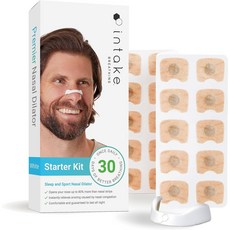 INTAKE BREATHING STARTER KIT 호흡 비강 확장기 30개입 2컬러, 화이트