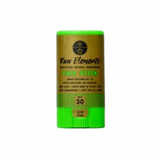 Raw Elements Face Stick Natural Sunscreen SPF 30+ 데일리 비타민 미네랄 함유 자외선 차단제