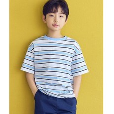 탑텐키즈D아동 공용 멀티 스트라이프 반팔 티셔츠_MKD2TS300 438612