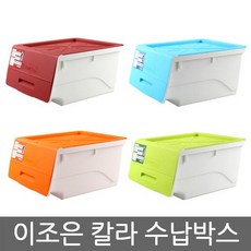 TIO896765수납 이조은 박스 칼라 소품함 수납정리함 수납트레이 미니수납함 수납박스 다용도정리함, 스카이