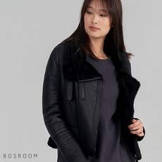 [BOSROOM]여자 DM가죽 캐쥬얼 숏무스탕자켓