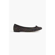 REPETTO Cendrillon studded 스웨이드 ballet 플랫 슈즈 - Black 334613