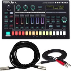 Roland TR6S 리듬 연주자 컴팩트 드럼 머신 번들(MIDI 케이블 및 스테레오 브레이크아웃 포함), TR-6S, Bundle w/ MIDI Cable