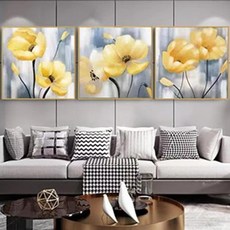 보석자수나라 대형 보석십자수 황금모란꽃 3단 (40cmX40cm 40cmX40cm 40cmX40cm ), 99000, 골드, 1개
