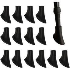 노르딕 워킹 패드 노르딕 워킹 폴 14개 팩 고무 버퍼 아스팔트 고무 버퍼 하이킹 폴 패드 하이킹