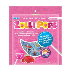 Zollipops 졸리팝 사탕 딸기맛 15개입 6팩, 상품명참조