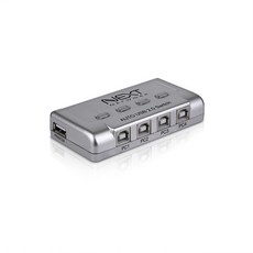 1대4 USB2.0 프린터 선택기 공유기 NEXT-3504PST, 단품, 1개