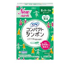 소피 컴팩트 탐폰 슈퍼 8 개, 1개