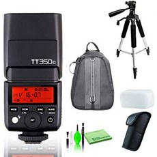 Godox TT350C Mini Thinklite TTL Flash for Canon Camera with Cleaning Kit Padded Backpack and Full, One Color_One Size, 상세 설명 참조0