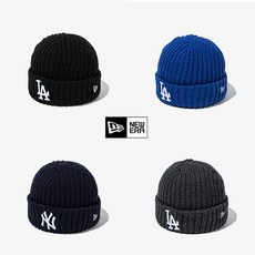 [백화점 정품 ] MLB 뉴에라 비니 남자 여자 겨울 니트 커플 모자