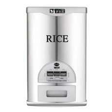 스텐 잡곡통 쌀 밀폐통 라이스통 밀폐 보관 용기 저장, 1개