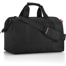 reisenthel Allrounder M 미디엄 Weekender Bag Versatile 6-Pocket Padded 더플 블랙