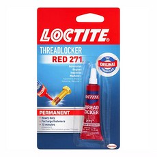 Loctite Threadlocker Red 271 locks seals threaded fasteners, 1개