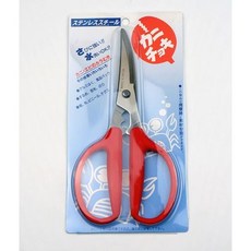 비르미 일본 연질 게가위 레드 185mm, 3개