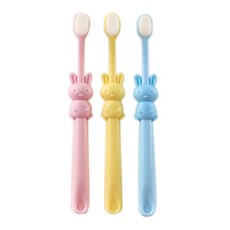 토끼 어린이 칫솔 만화 단일 팩 2 10 세 유아 아기 부드러운 칫솔|Toothbrushes|, 1개, Blue