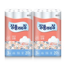 미래생활 잘풀리는집 따뜻한감동 3겹 화장지 25m x 30롤, 2개