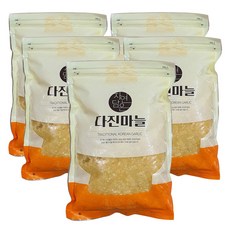 국내산 마늘 냉장 다진마늘 간마늘 당일제조, 1kg, 5개