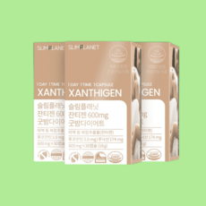 슬림플래닛 잔티젠 600mg 30일분 x 3Box 굿밤 다이어트 스페인산, [3+1 특가] 잔티젠600 4개월분