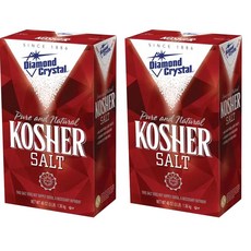 Diamond Crystal Kosher Salt 다이아몬드 크리스탈 퓨어 & 네추럴 코셔 솔트 소금 1.36kg 2팩