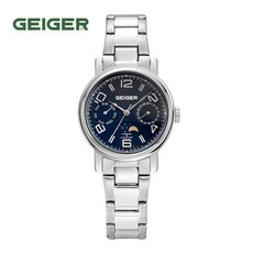 가이거[GEIGER] [본사 정품] 가이거 여성용 문페이즈 메탈시계 GE 8026 BS L (32mm)