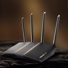 에이수스 ASUS 가정용 무선 WIFI6 게임밍 라우터 RT-AX57/듀얼 주파수 3000M/4개lan+1wan 기가비트 포트/DDR3 내장 시스템/AIMESH 지원OK, 블랙