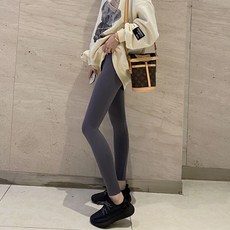 직구드림 7부 히트텍 하의 여성 가을철 레깅스 그레이 BN102351